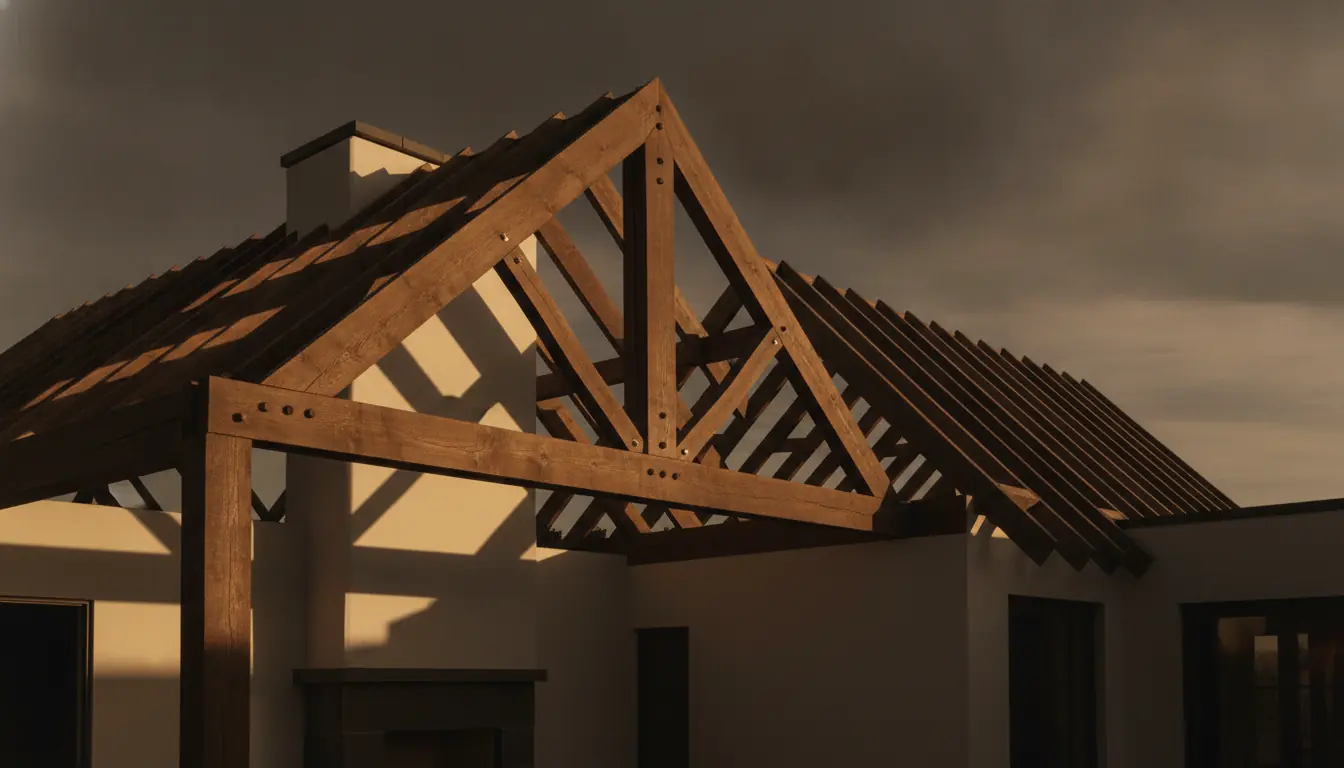 A room addition tied into an existing roofline