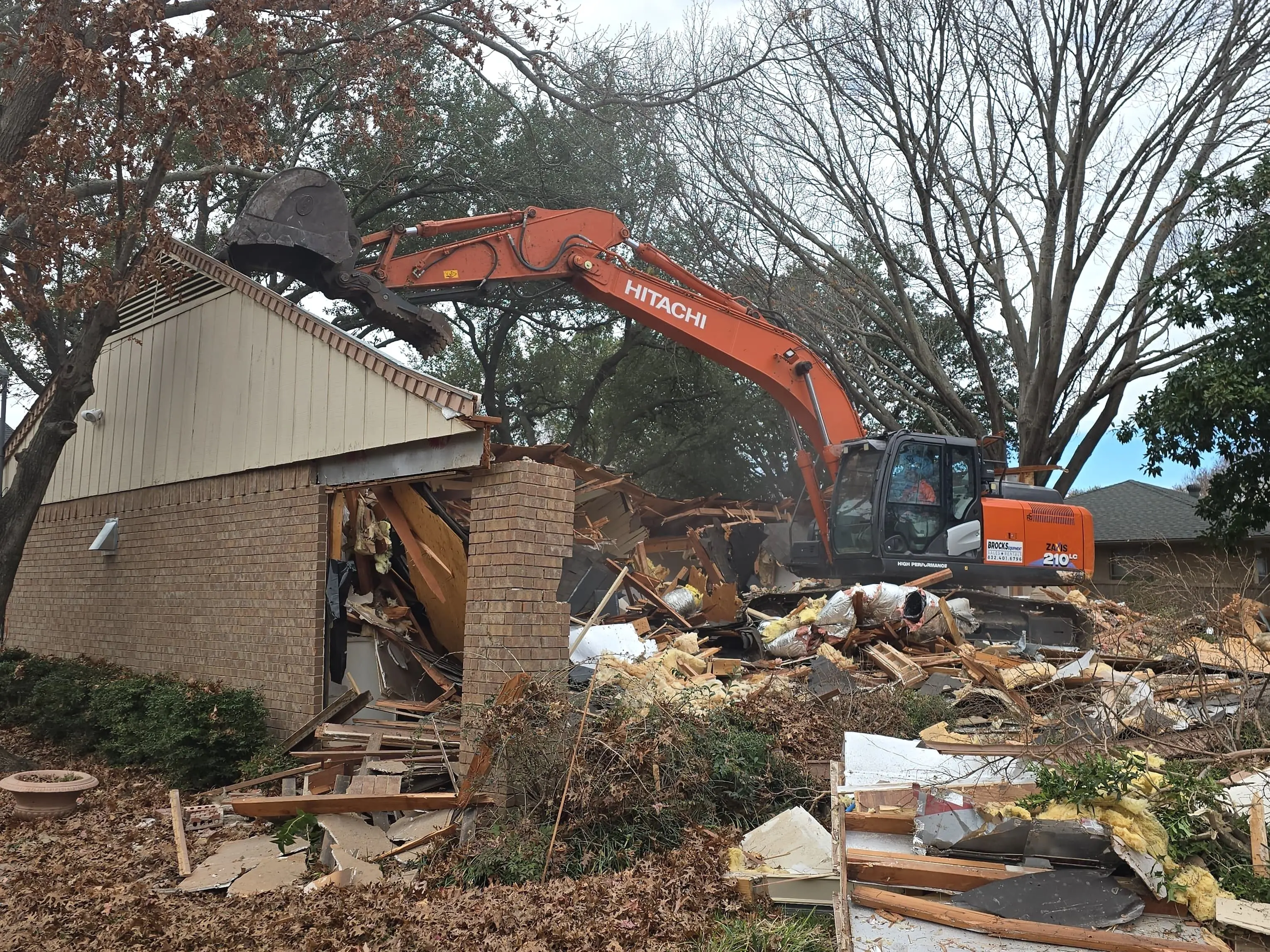 Demolition — structure taken down to grade